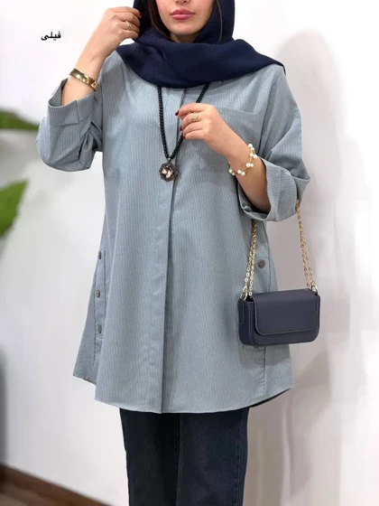 مانتو دکمه دار آیسو یکتا