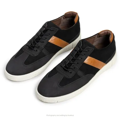کتانی استرولر 2 گازولین مشکی مات - GAAZOLIN Stroller 2 Sneakers Smooth Black/Deep Honey