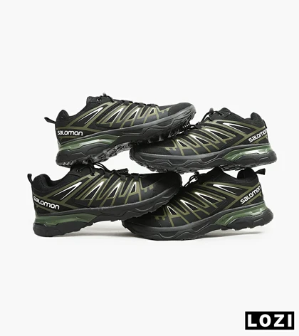 کفش کتانی مشکی سبز Salomon X ULTRA