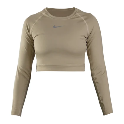 نیم‌تنه آستین بلند ورزشی زنانه نایک مدل SRN-31331 کرم