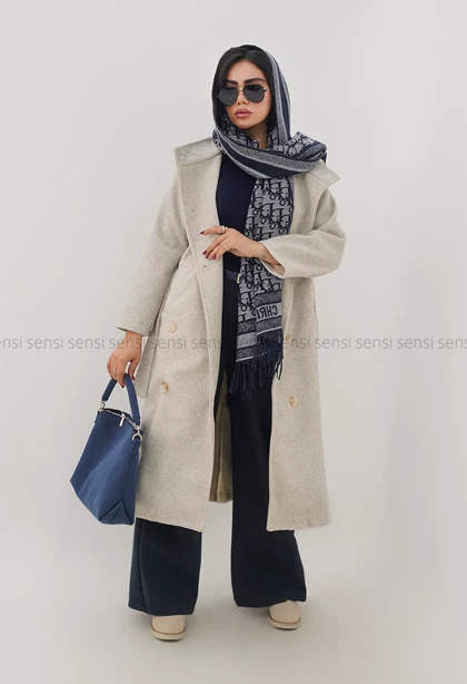 پالتو فوتر یقه ایستاده آستر دار @کد1004971