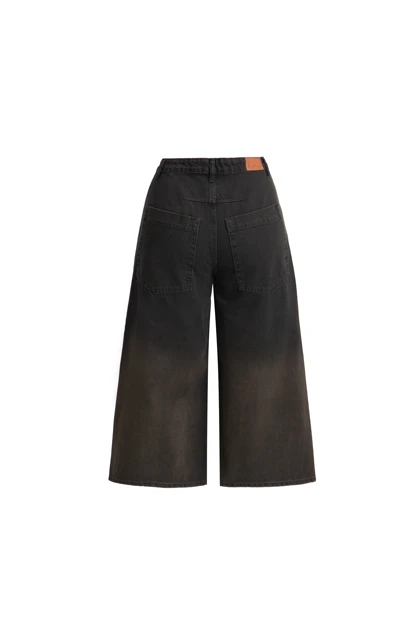 شلوار جین نیم بگ - 8143