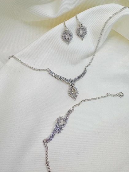 سرویس کامل برند شین مدل «اشک الماس» | نسخه سیلور (رادیوم) با گارانتی 1 ساله