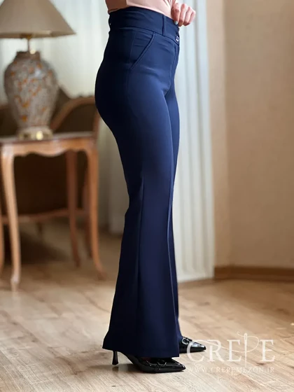 شلوار دمپاگشاد کرپ کنزو کره قد 109