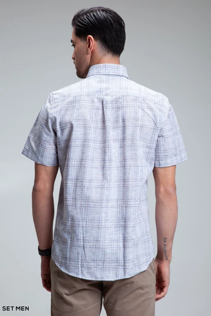 پیراهن مردانه آستین کوتاه لینن