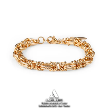 دستبند زنانه زنجیری Byzantine Link Chain Bracelet G1