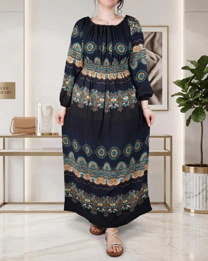 پیراهن ساحلی گلنوش E7511