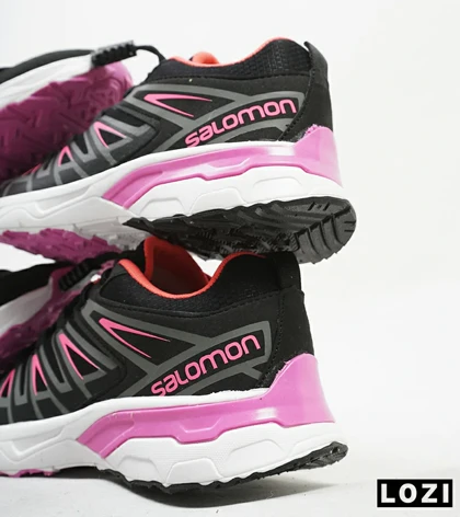 کفش کتانی زنانه مشکی صورتی سالومون Salomon X ULTRA