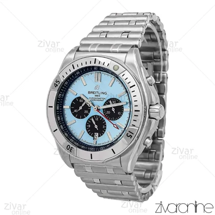 ساعت برایتلینگ مردانه مدل Chronomat سه موتوره صفحه آبی مشکی 106696