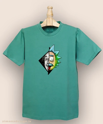 تیشرت مردانه و زنانه طرح ریک اند مورتی و انیشتین