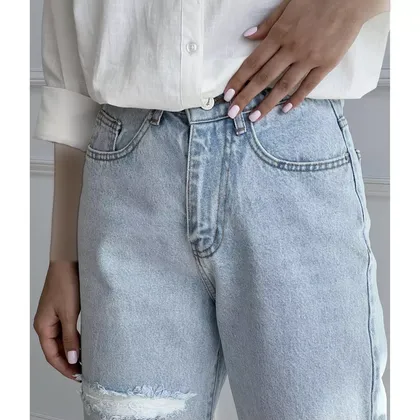 شلوار جین نیم بگ 30005265