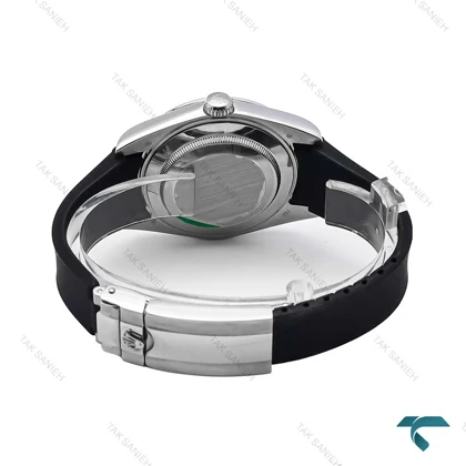 ساعت مردانه رولکس DateJust 2 بند رابر مشکی Rolex-6615-G