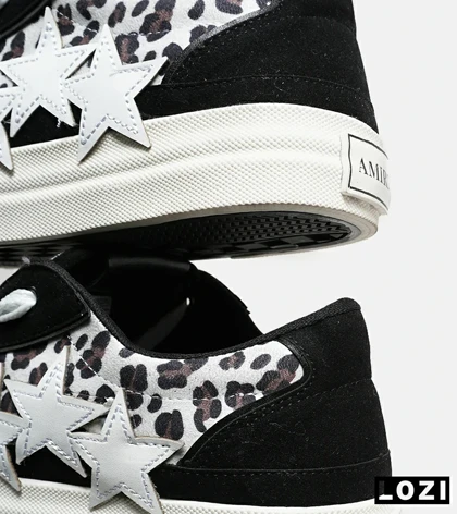 کفش اسنیکرزمشکی طوسی سفید Amiri Stars v2 مدل 7070