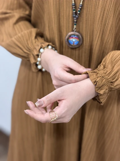 پیراهن مانتویی آوا (ایراددار)