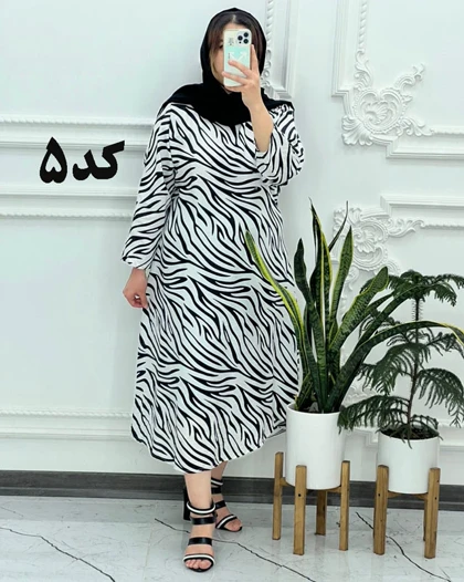 پیراهن ساحلی طرح دار کرسپو 3995