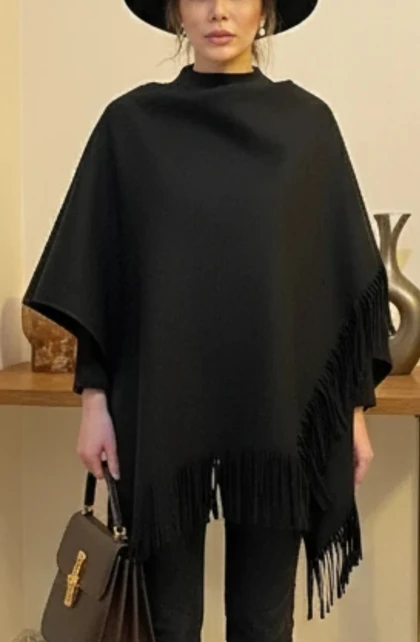 پانچوسرخپوستی مخملی دارک رژ