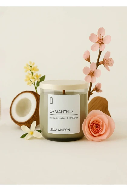 شمع موم سویا Bella Maison مدل Osmanthus - ذغالی