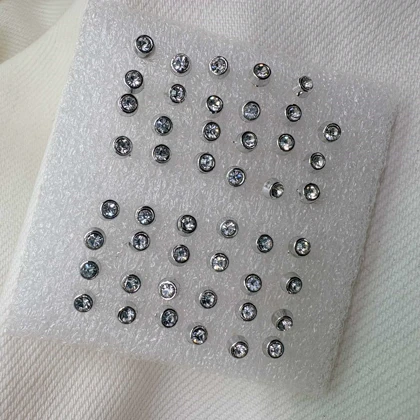 گوشواره میخی استیل مدل «تک‌نگین ریز» (سایز کوچک/مینی) | فروش تکی (عدد)