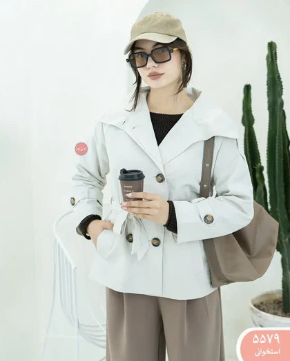 بارانی یقه ایستاده 5579