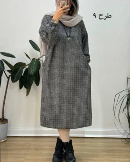 کفتان پشمی چهارخونه دیبا 9