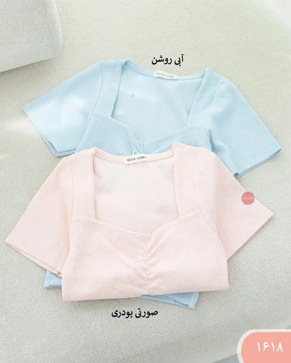 تیشرت کبریتی جلو چین زنانه 1618 | الینور