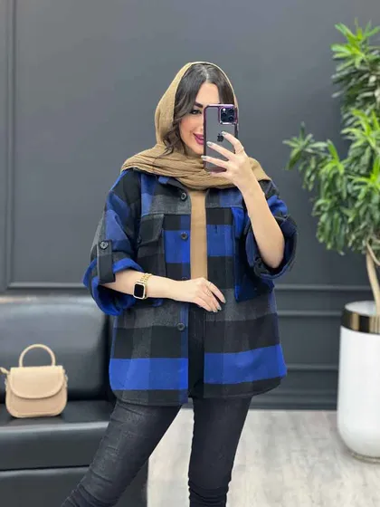 شکت چهارخونه آستین پاگن