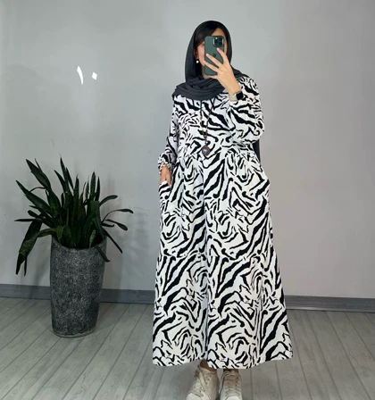 پیراهن مانتویی بلند تینا