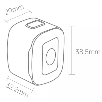 چراغ عقب دوچرخه هیمو شیائومی Xiaomi HIMO CUBE200 شارژی ضدآب