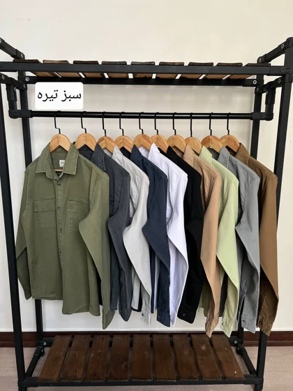 پیراهن آستین بلند کتان دوجیب 2484