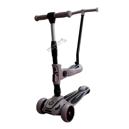 اسکوتر صورتی کیکابو مدل ماکانی kikkaboo roadstea 4in1