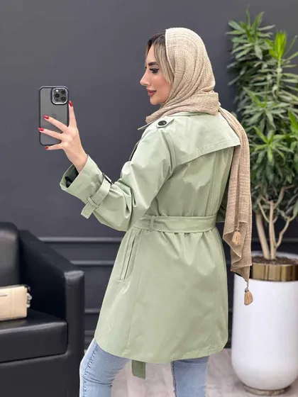 بارانی چهاردکمه سرشانه پاگن