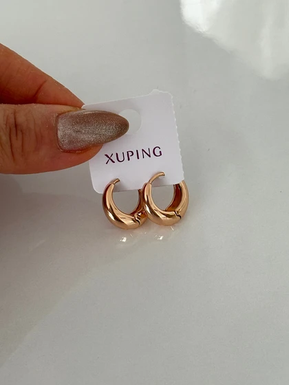 گوشواره زنانه ژوپینگ حلقه‌ای کد 12