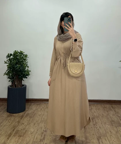 پیراهن مانتویی بلند آیناز 2 (ارسال رایگان)