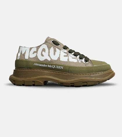 کفش کتانی نیم ساق سبز Alexander McQueen مدل 6884