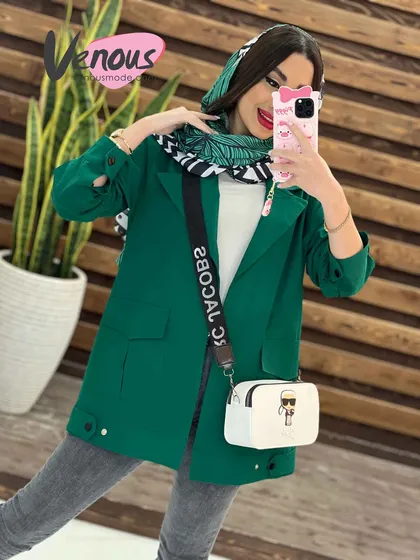 مانتو لینن آستین پیله