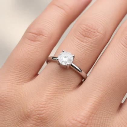 انگشتر نقره 925 اصل مدل تک نگین خاص