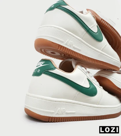 کفش مردانه و زنانه سفید سبز NIKE AIR FORCE مدل 4545