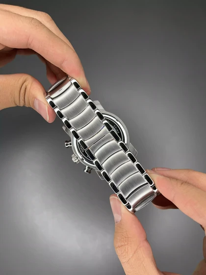 ساعت مچی بولگاری کورنوگراف بند سیلور صفحه اسکلتون Bvlgari