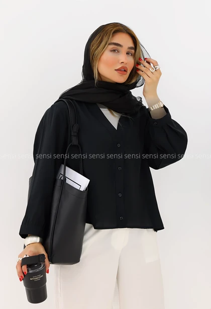 شومیز زنانه پری باکسی کد1006286