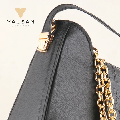 ست کیف و کفش زنانه چرم یلسان مدل راشا کد 914-SERENA-GAN