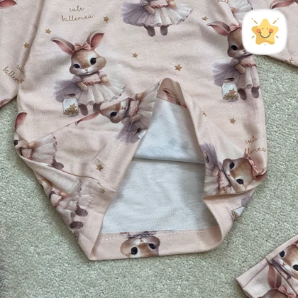 بلوز شلوار دخترانه چاپی خرگوش 2 تا 10 سال