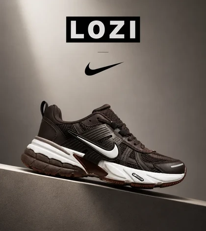 کفش کتانی مردانه و زنانه قهوه ای Nike Cushlon V2K مدل 8032