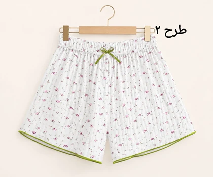 شورتک پلیسه طرحدار زنانه