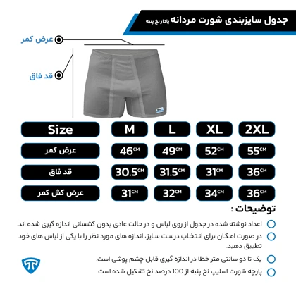شورت پادار پنبه کش لیفه ای (پک 2 عددی) ملانژ