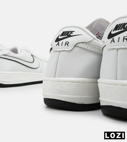 کفش مردانه و زنانه سفید مشکی NIKE AIR FORCE