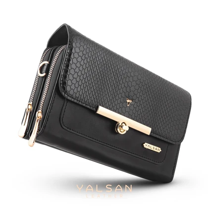 کیف دوشی زنانه چرم یلسان مدل لیندا کد106-MRV