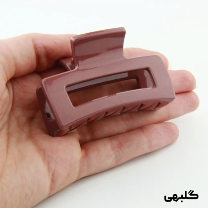 کلیپس دخترانه مدل مستطیل ساده دو رنگ کوچک