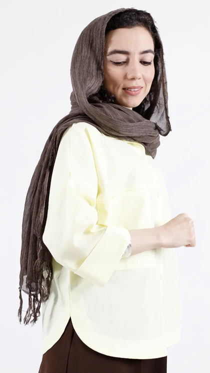 شومیز باکسی لینن