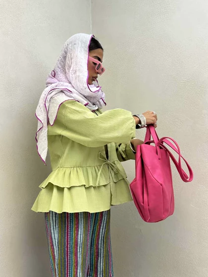 شومیز آستین پفکی