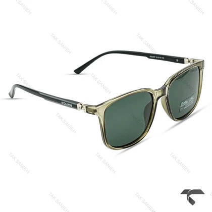 عینک آفتابی پلیس RE2597-6 دسته 360 درجه مردانه سبز Police-10029-G